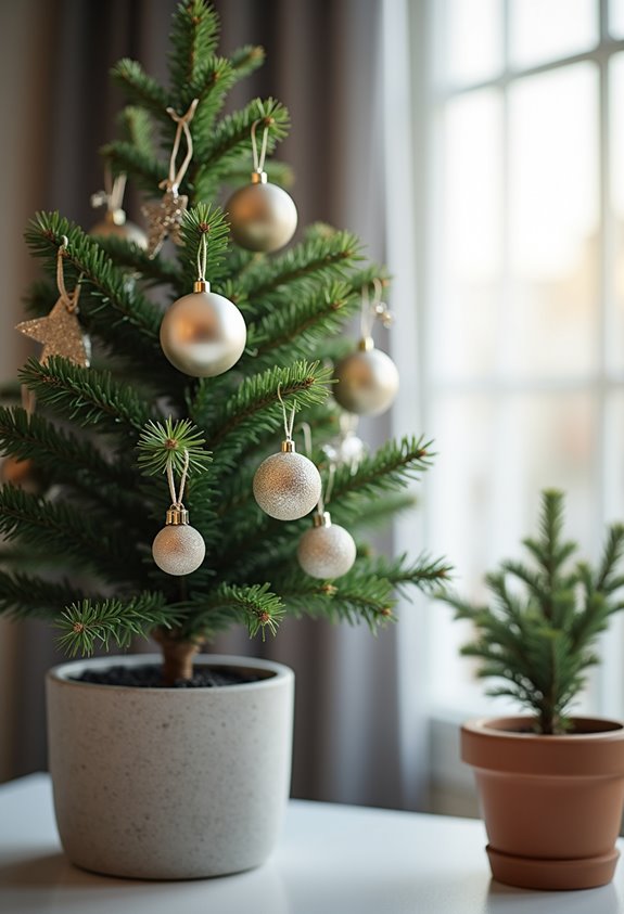 elegant slim tree ornaments