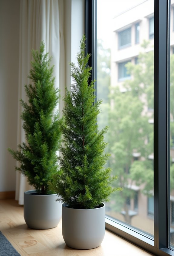narrow trees for small yards